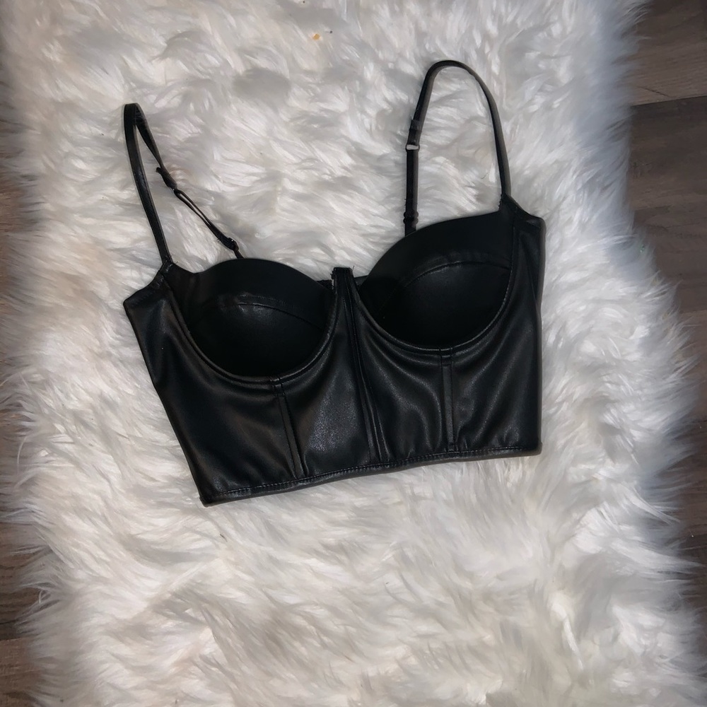 - Sexy black top.